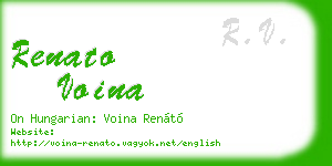 renato voina business card